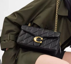 Coach Tabby Diamond Black, Gold