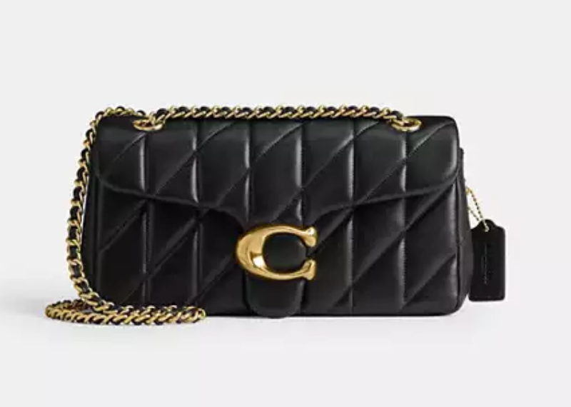 Coach Tabby Diamond Black, Gold